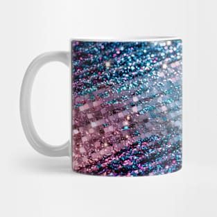 Pink lines glittery pattern glitter Mug